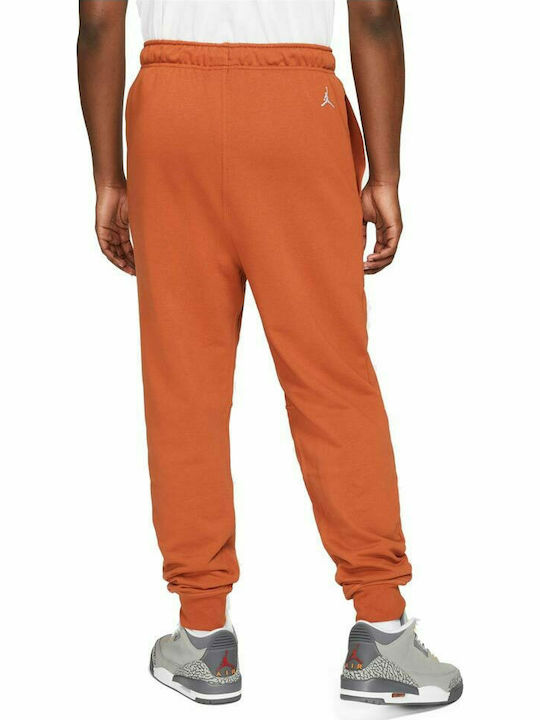 Jordan DNA Men's Fleece Sweatpants with Rubber Orange