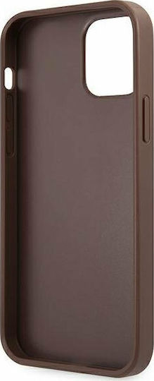 Guess Back Cover Plastic Brown (iPhone 12 / 12 Pro)
