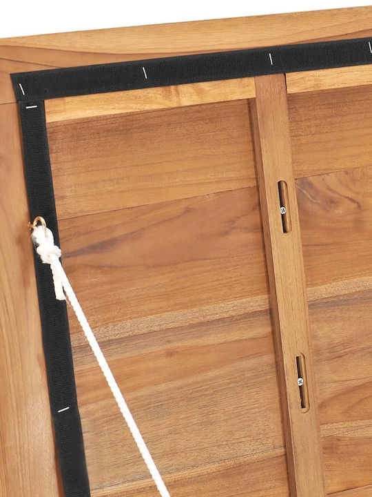vidaXL Wooden Outdoor Storage Box Teak 60x50x58cm