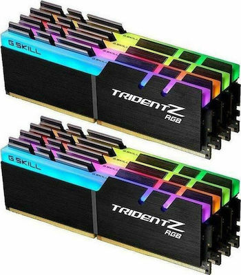 G.Skill Trident Z RGB 128GB DDR4 RAM με 8 Modules (8x16GB) και Ταχύτητα 3600 για Desktop