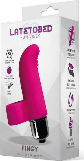 LateToBed Fingy Finger Bullet Δονητής Δακτύλου Pink