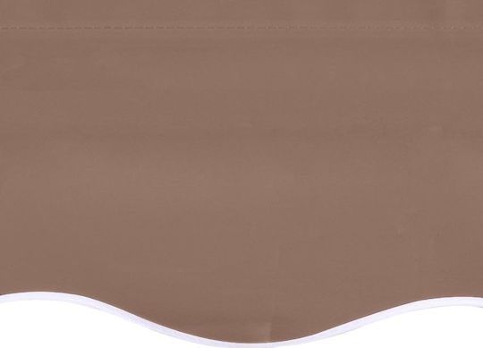 vidaXL Brown Awning Fabric with PU Coating 3x4.5m
