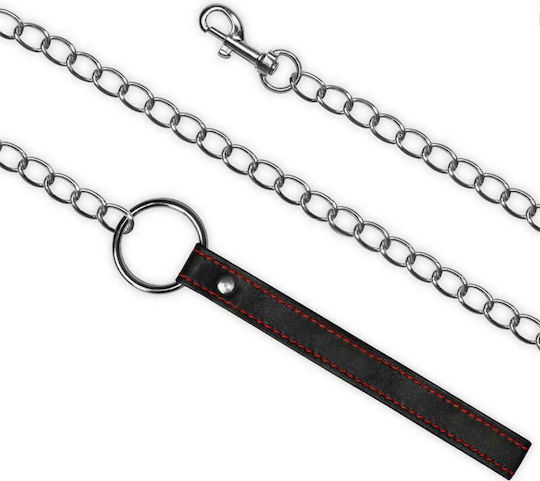 Lovetoy Collar & Leash Bondage Collar in Black Color