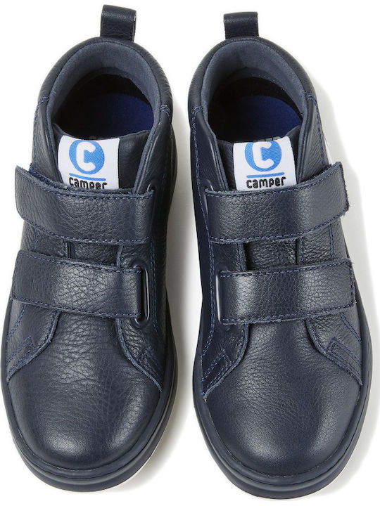 Runner Four Παιδικά Sneakers High Ανατομικά με Σκρατς Navy Μπλε