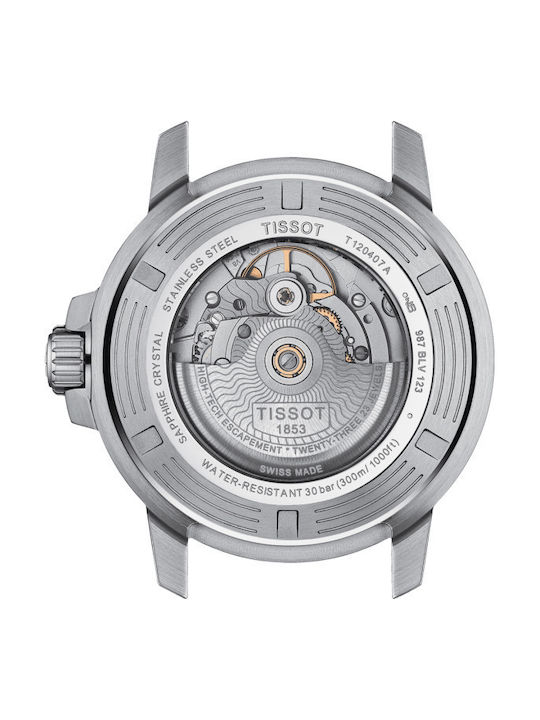 Tissot Seastar 1000 Powermatic 80 Men's Watch 43mm Automatic with Silver Metal Bracelet