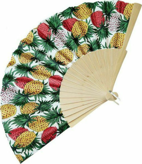 Synchronia Evantai Din Lemn Ananas Evantai (Diverse Modele/Culori) 19cm