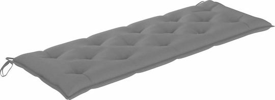 vidaXL Μαξιλάρι Κούνιας Κήπου με Πλάτη Γκρι 150x50εκ.