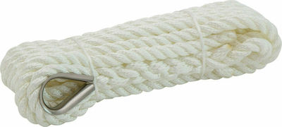 Eval Rope Twisted 16mm Mooring or Anchor Rope with Stainless Steel Shackle