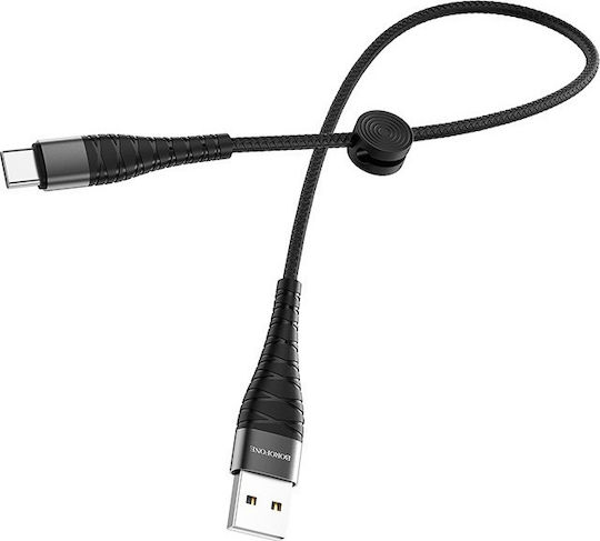 Borofone BX32 USB 2.0 Cable USB-C Male - USB-A Black 0.25m 25677