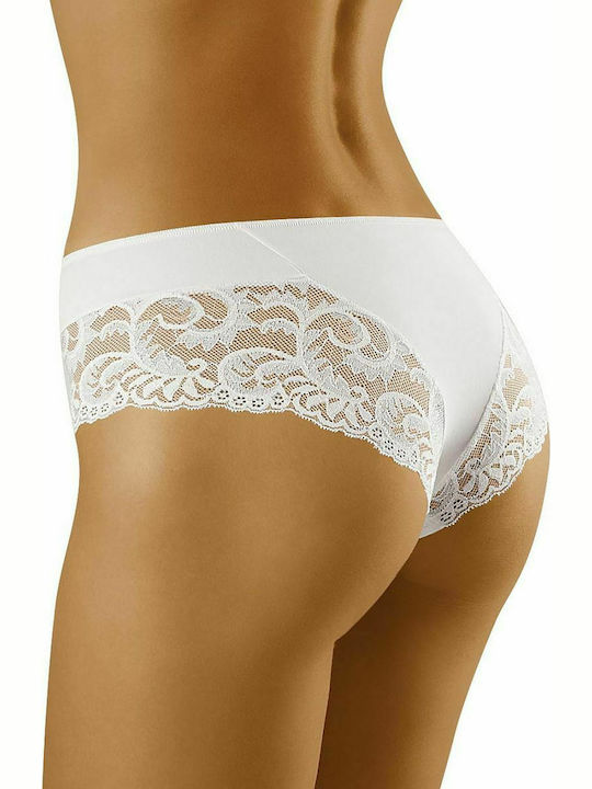 Wolbar Cara Damen Boxer mit Spitze Weiß 127442