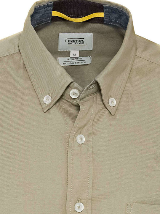 Langärmlig Hemd Khaki