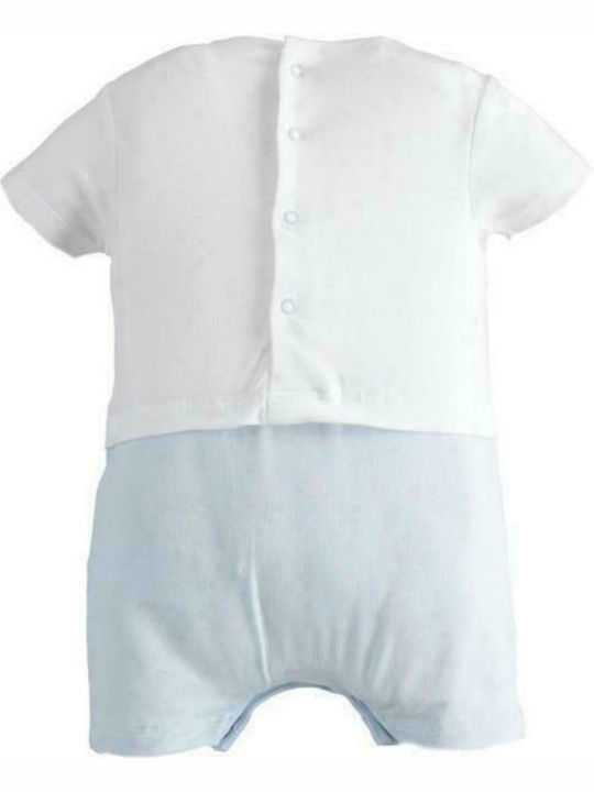 iDO Baby Bodysuit Set Short-Sleeved Light Blue