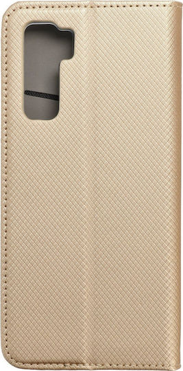 Smart Book Synthetic Leather Gold (Huawei P40 Lite 5G)