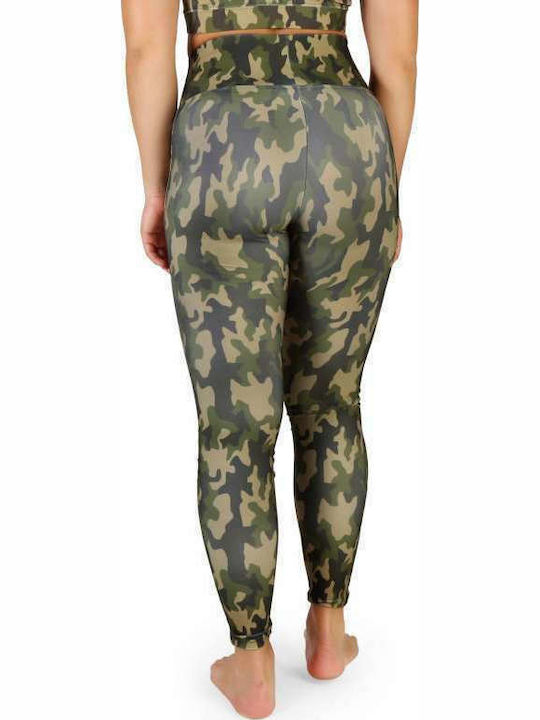 Bodyboo BB23956 Women's Long Training Legging High Waisted Green