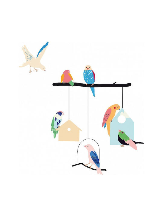 Mimi'lou Детска стикерна за стена Стена Birds and Houses