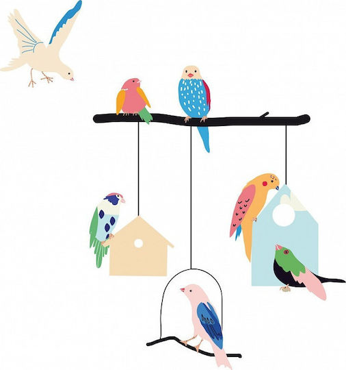 Mimi'lou Детска стикерна за стена Стена Birds and Houses