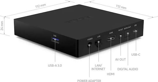 Nokia TV Box Streaming Box 8000 8000FTAB2B 4K UHD with WiFi USB 3.1 (USB-C) 2GB RAM and 8GB Storage Space with Operating System Android 10.0 and Google Assistant