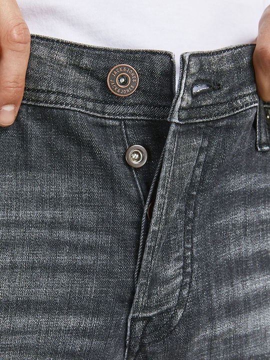 Glenn Original Herren Jeanshose Elastisch mit Slim Passform Schwarz