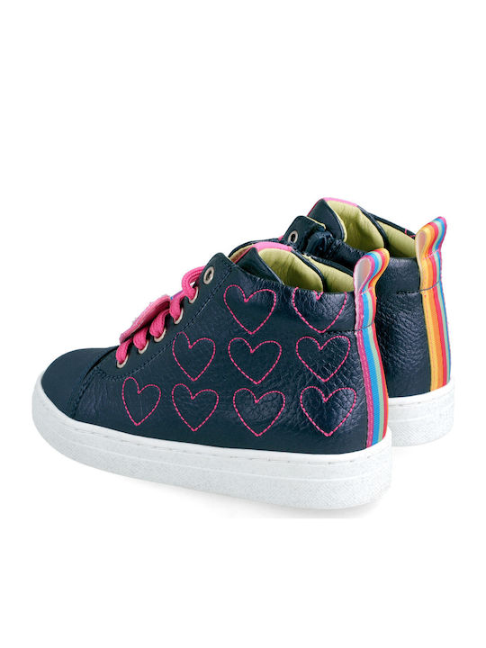 Kinder Sneakers Hoch Anatomisch Marineblau