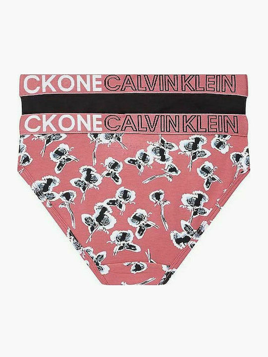 Calvin Klein Set pentru copii cu chiloței Roz 2buc