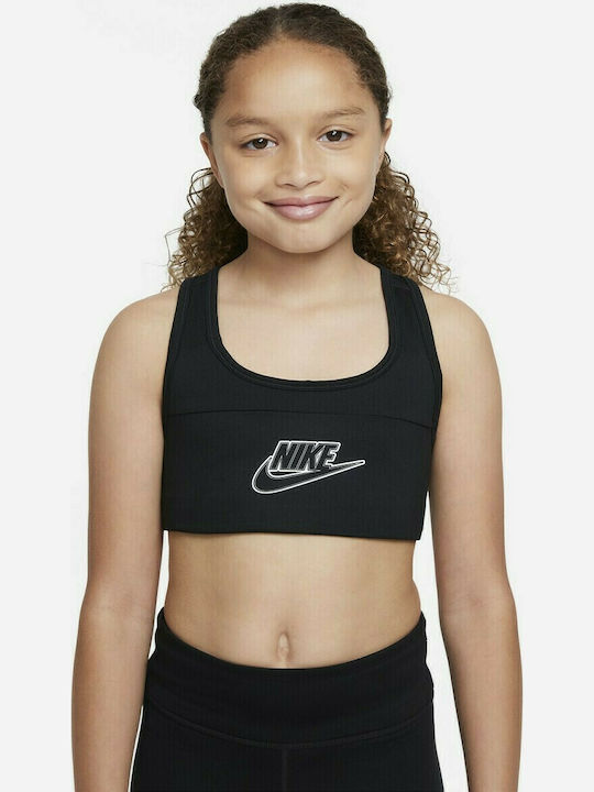 Nike Παιδικό Μπουστάκι Μαύρο Dri-Fit Swoosh