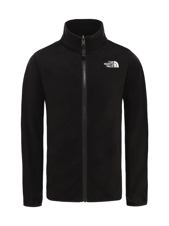 Kids' Sports Jacket Short with Lining & Hood Black Elden