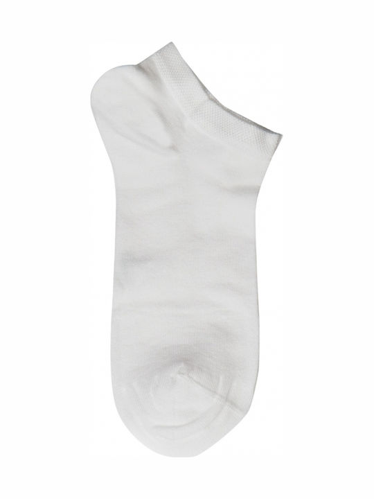 ME-WE Damen Einfarbige Socken Weiß 3Pack