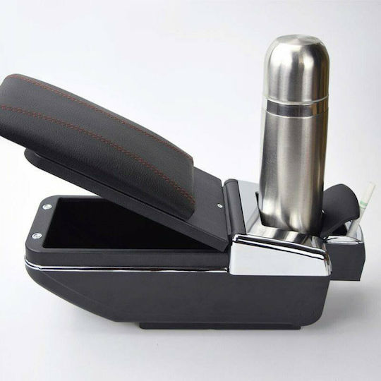 Car PU Armrest Universal Black