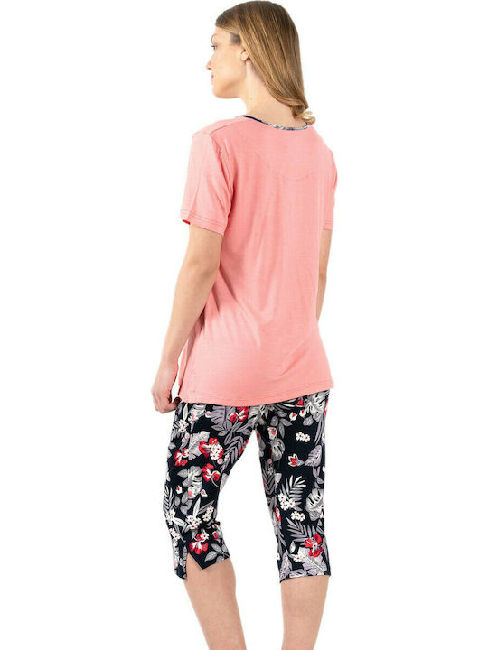 Koyote Set Summer Women's Pajamas Coral