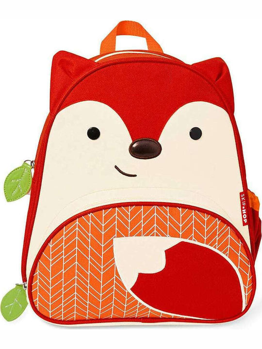 Skip Hop Zoo Παιδική Τσάντα Πλάτης Αλεπού School Bag Backpack Kindergarten in Red color