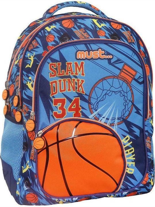 Must Play Basketball School Bag Backpack Elementary, Elementary in Blue color