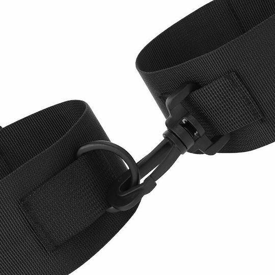 Darkness Beginners Nylon Ankle Cuffs Handcuffs in Black Color