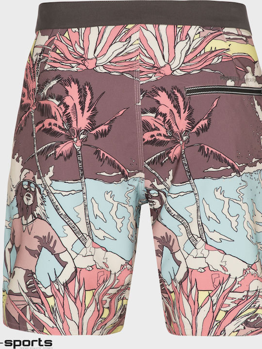 Herren Badehose Bermuda Mehrfarbig Drucken