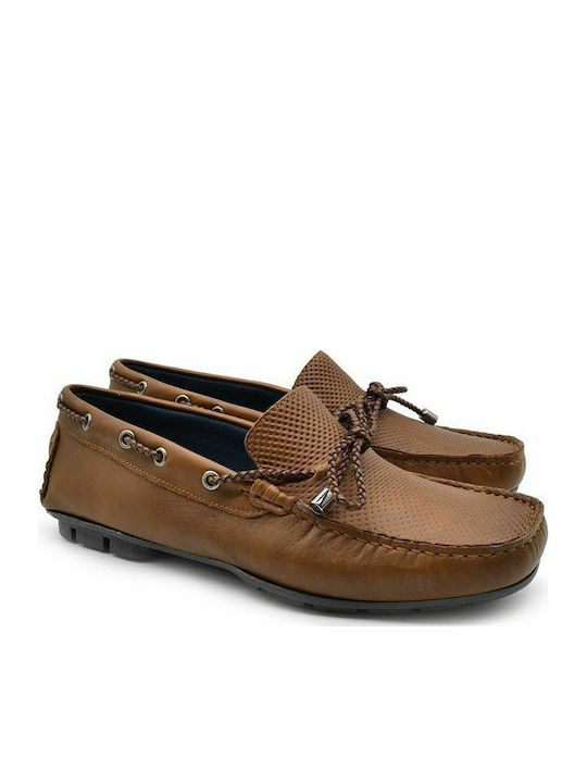 .kalt 028-1 Men's Boat Shoes Brown