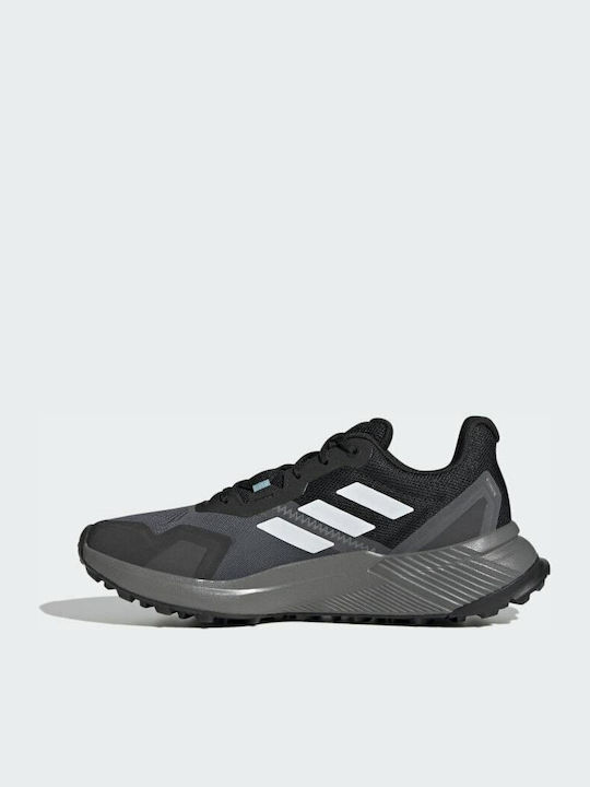 Adidas Terrex Soulstride Γυναικεία Αθλητικά Παπούτσια Trail Running Core Black / Crystal White / Mint Ton