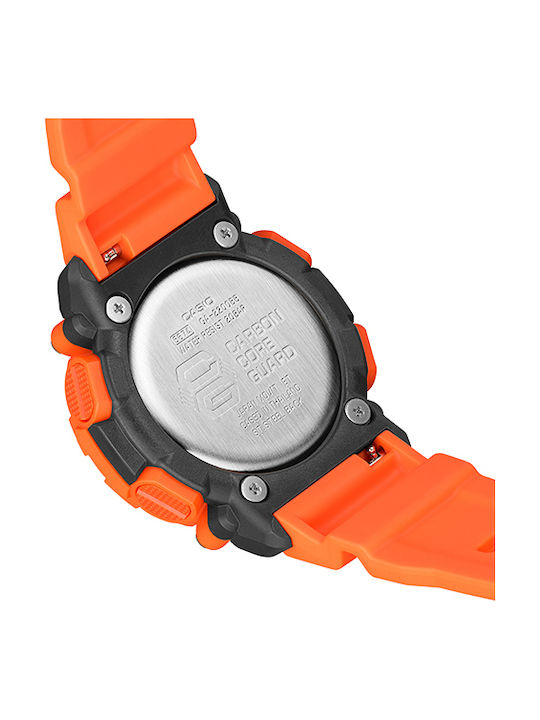 Casio G-Shock Analog/Digital Watch Battery with Orange Rubber Strap