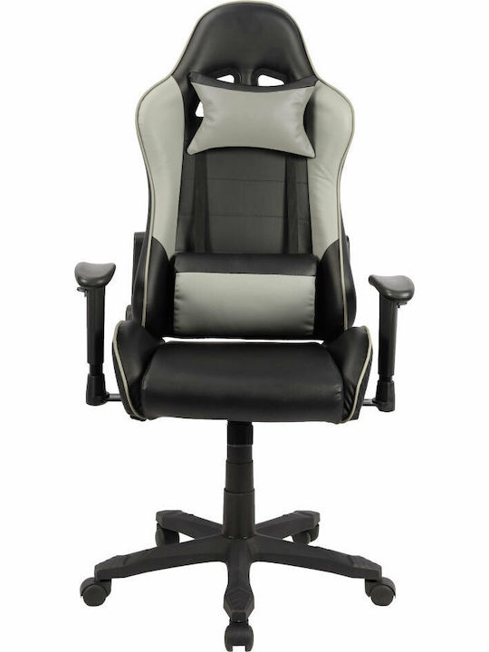 Liberta Gladiator Artificial Leather Gaming Chair with Adjustable Arms Black / Gray