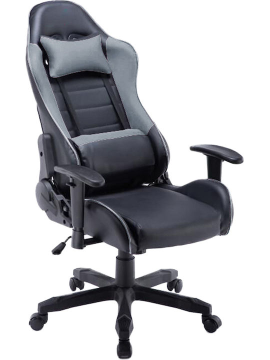 Liberta Gladiator Artificial Leather Gaming Chair with Adjustable Arms Black / Gray