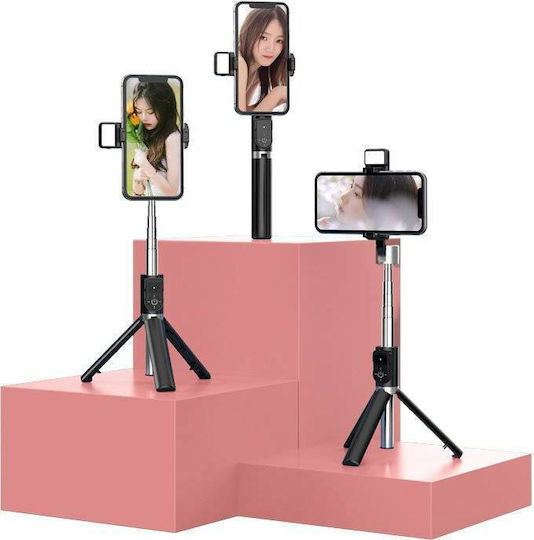 Proda PD-P70S-1 Selfie Stick Trepied Pentru Telefon Mobil Telecomandă Bluetooth Negru