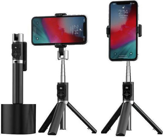Proda PD-P70S Selfie Stick Τρίποδο Κινητού Μαύρο