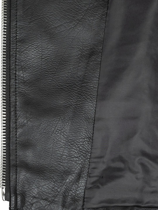Vera Γυναικείο Biker Jacket Μαύρο