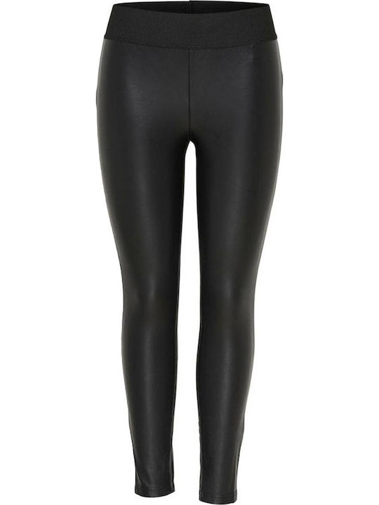 Täglich Frauen Lang Leggings Hochgeschnitten Schwarz