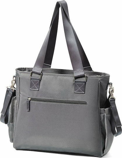 Babyono Wickeltasche-Wickeltasche Schulter/Hand Balance Grey 40x31cm.