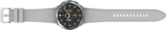 Samsung Galaxy Watch4 Classic Bluetooth Stainless Steel 46mm Waterproof with Heart Rate Monitor (Silver)