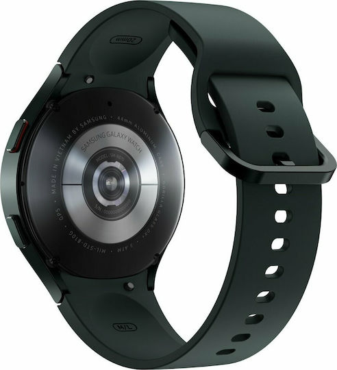 Samsung Galaxy Watch4 Aluminium 44mm Αδιάβροχο με Παλμογράφο (Green)