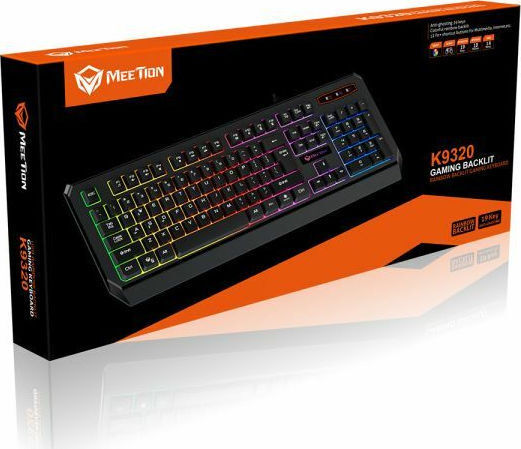 Meetion K9320 Gaming Πληκτρολόγιο με RGB φωτισμό (Αγγλικό US)