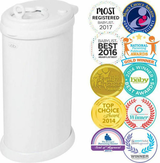 Ubbi Diaper Disposal Bin Cloudy Blue 1pcs