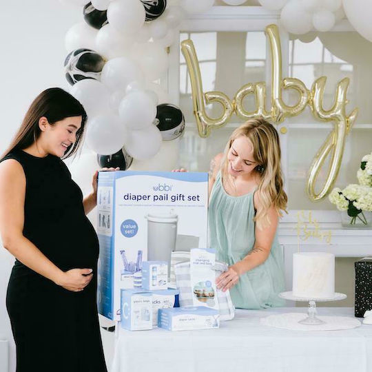 Ubbi Windelabfalleimer Gift Set Gray 5Stück