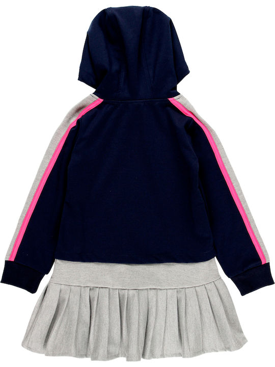 Children's Dress Sweatshirt Long Sleeve Navy Blue