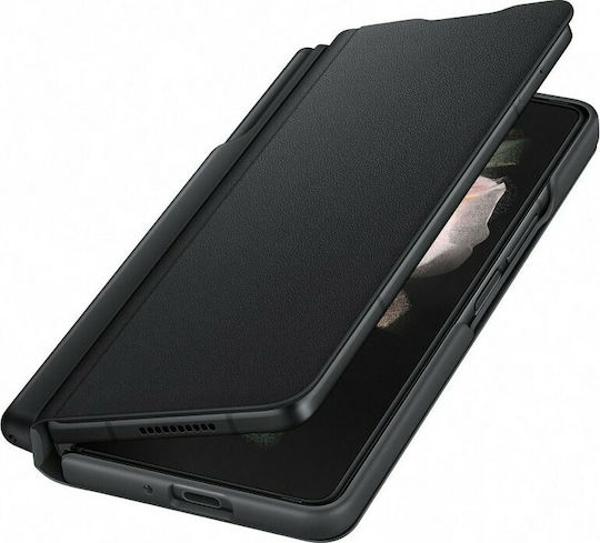 Samsung Книга Кожа Черен (Galaxy Z Fold 3)